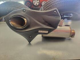 Cs-yam-r6-0616 Cs Racing 2008-2016 Yamaha Yzf-r6 R6 Exhaust Muffler Chipped Plastic