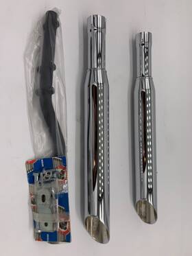 1801-0012 Cycle Shack 1801-0042 Slash Cut Mufflers For Harley Softail 2000-later