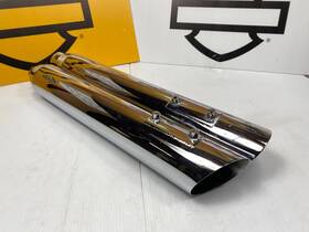 44413 D&d Exhaust 17-24 Harley Touring Fat Cat Ghost Pipe Chrome 4 Inch Mufflers
