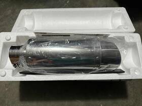 Delkevic 843789103001 Kawasaki Z1000 2003-2006 Slip On 8 Inch Round Stainless Exhaust Muffler Kit