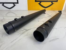 Dna 48593 Cfr Rep Harley 95-16touring 09-25 Trike 4 Inch In Black Megaphone Slipon Mufflers