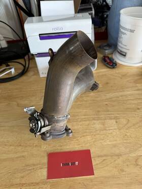 57013152b Ducati Panigale 899 1199 Exhaust Manifold To Muffler Midpipe