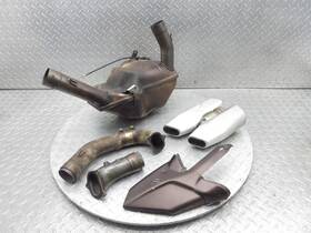 57112712c Ducati 2014 13-14 Multistrada 1200s Touring Exhaust Chamber Muffler Header Pipe