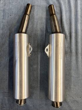 57310362a Ducati 888 Superbike 900ss Oem Exhaust Mufflers Right And Left Zdm-a11 Zdm-b11