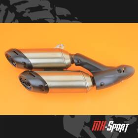 57315071c Ducati 22-25 2022 Monster 937 Plus Oem Exhaust Pipe Silencer Muffler Set