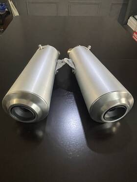 57412991a Ducati 2009 1100 Monster Oem Mufflers Exhaust Slip On Pipes Pair