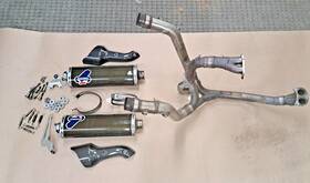 96413000b Ducati Foggy Monster S4 Carbon Fiber Termignoni Spaghetti Full Stainless Exhaust