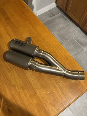 D25b-dt36c Ducati 2018-2020 Monster 821/1200 Exhaust Sc Project Cr-t Twin Full Titanium