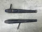 Em-101-bk-2x Topspeed Pair Vintage Tapered Mufflers Exhaust Pipes Silencer 699921688635