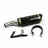 Exh-064-gold Hotsaleshop Carbon Fiber Exhaust Muffler Slip On Mid Pipe Fits