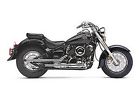 Exhaust " Cobra Slip- V-star Mufflers Muffler Xvs650a 2 Pipes Yamaha Drag 04-11
