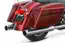 Flhxse3 11117a Bassani Xhaust Value Straight Cut Slip-on Mufflers 3-1 2 Chrome Harley 2012