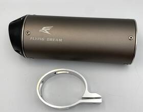 Fd23043-01 Flying Dream 38mm Exhaust Muffler 125cc 140cc 150cc 160cc Yx Zs Crf Klx Ssr Atv Dirt Pit Bike