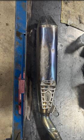 44455 Fmf Factory 4.1 Rct Titanium Slip On Exhaust For Yamaha Yz250f 19-26