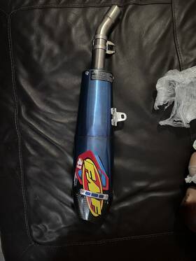 041603 Fmf Racing - Factory 4.1 Rct Slip-on Blue Anodized Titanium Muffler