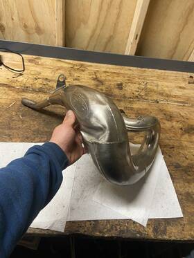 A44005907002 Fmf Racing Gnarly Expansion Chamber Exhaust Pipe 2023-2024 Ktm 250 300 Sx Xc Tc Tx Mc