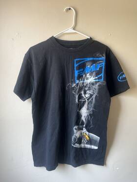 Sp23118916blkm Fmf Racing Boxcage T-shirt - Black Medium