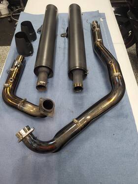 Headers-my00204 Freedom Performance A 2018 Yamaha Eluder Complete Black Dual Exhaust System