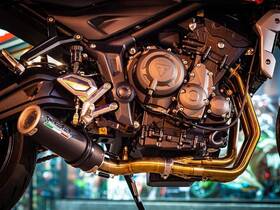 E5.t.94.race.m3.bt Gpr Triumph Trident 660 2021-2022 E5 M3 Black Titanium Racing Full Line Exhaust