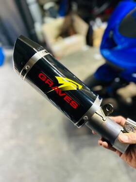Exk-13zx6-cetc Graves Motosports Motorsports Zx6r / Zx636 Carbon Slip-on Exhaust
