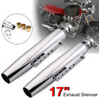 H6m2685214 Matcc Universal Silver Motorcycle Tapered Exhaust Pipe For 6492090817561