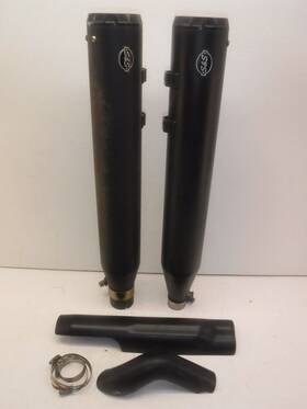 1801-1462 Harley-davidson S&s Gnx 4.5 Inch Used Mufflers For M8 Touring 17-23