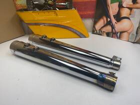 21838 Harley-davidson 17-23 Touring Megaphone Mufflers Exhausts Chrome