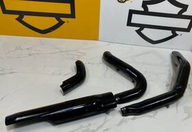 Oem17-25 Harley-davidson 46128 Touring Exhaust Header Pipe Heat Shields Black
