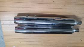 64903-99 Harley-davidson 64093-99 Nos Heritage Springer Flsts Screamin Eagle Slash Down Mufflers