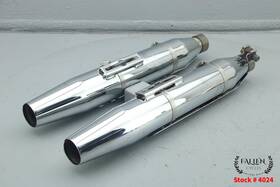 64900107a Harley-davidson 2015 Dyna Street Bob Exhaust Muffler Pipe Front Back Set Chrome
