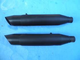 64900377a Harley-davidson 2014-23 Oem Sportster Xl 883 1200 Iron Roadster Black Slip On Mufflers