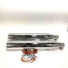 64901382 Harley-davidson Genuine 2025 Softail Stock Mufflers With Shields
