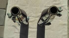 64900695 Harley-davidson 64990694 Screaming Eagle Softail Chrome Slip-on Mufflers 64900694