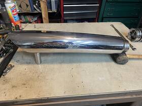 65028-02 Harley-davidson 02-11 Vrod Vrsc Screaming Eagle Muffler 8/10 Condition