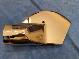 65167-97 Harley-davidson Fantail Muffler End Cap Heritage Springer Flsts Large Hole