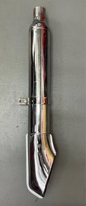 65240-67 Harley-davidson Chrome Oem Muffler Panhead Shovelhead