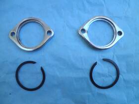 65325-83a Harley-davidson 1983-25 Oem Touring Softail Dyna Chrome Exhaust Flange And Retaining Ring