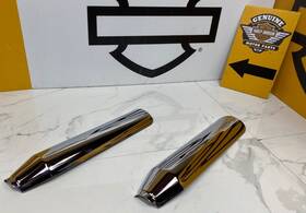 65400199 Harley-davidson 46009 Genuine Sportster Exhaust Muffler Heat Shield Chrome