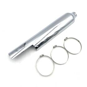 65400293 Harley-davidson Oem Cvo Left Exhaust Chrome Muffler Heat Shield 17-23 Touring