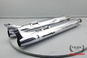 65592-09 Harley-davidson 2013 Street Glide Screamin Eagle 4 Inch Exhaust Muffler Pipes Fishtail Chrome 65592-09 Harley-davidson 2013 Street Glide Screamin Eagle 4 Inch Exhaust Muffler Pipes Fishtail Chrome
