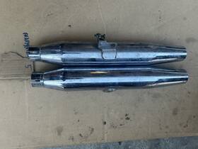 65605-86 Harley-davidson 65605 87 Slip Ons Exhaust Oem 86-90 Xl 883 1200 Sportster 65613-86 Chop
