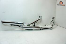 65631-06 Harley-davidson 07 Dyna Wide Glide Fxdwg Oem Exhaust Header Pipes With Muffler Silver 1200