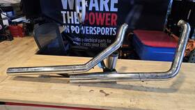 65669-95 Harley-davidson 1996 Dyna Vance And Hines Exhaust Pipes Slip-on Mufflers