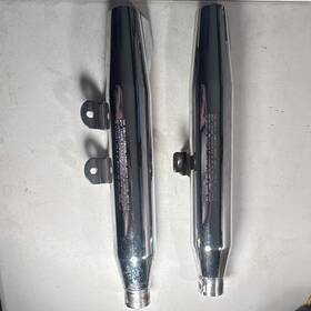65855-95 Harley-davidson 6585595 Oem 3 Inch Fishtail Muffler