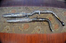 659090-00b Harley-davidson 65900-00a Hd Softail Rear Exhaust Muffler Chrome And