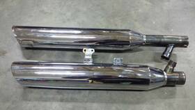 65924-03 Harley-davidson Genuine Fx Softail Fatboy Slash Cut Mufflers