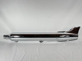 65942-96 Harley-davidson Springer Softail Flsts Left Side Fishtail Exhaust Muffler Evo