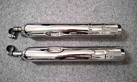 65913-06b Harley-davidson 66080-06 Motorcycle Dual Exhaust Muffler 66080-06b And 1450 1550