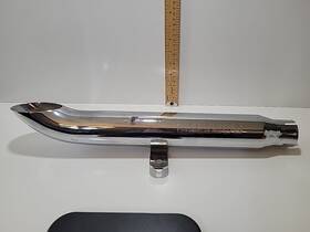 80032-95bf Harley-davidson Muffler Screaming Eagle One Only Left Side Chrome Dmg