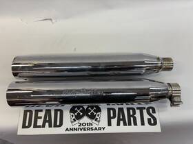 80168-97 Harley-davidson Dyna Blunt Cut Screamin Eagle Slip-on Exhaust Mufflers Pipes